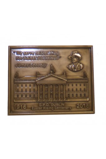 James Connolly GPO Bronze Wall Plaque 5.6 inch